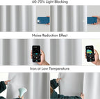 MIULEE Back Tab Light Blocking Curtains 84 Inch Length 2 Panels Set - Image 5