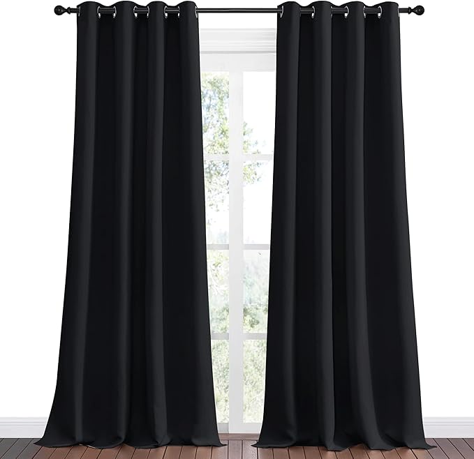 NICETOWN Halloween Patio Blackout Curtain Shades, 2 Panels, 55 inches x 102 - Image 2
