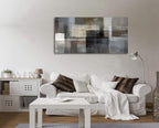 Cao Gen Decor Art A62462 Canvas Prints Abstract Wall Art Print Paintings Grey - Image 5