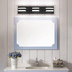 SOLFART Black Bathroom Vanity Light Fixtures Over Mirror LED Dimmable 3 Lights - Image 9