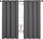 NICETOWN Grey Blackout Curtain Panels - Image 3