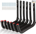 Garage Storage Ladders Hooks, 6 Pack Heavy Duty Utility Hanger, 9.8IN Wall by Unknown