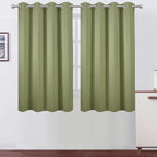 LEMOMO Sage Green Thermal Blackout Curtains/52 x 54 Inch/Set of 2 Panels Room by Lemomo