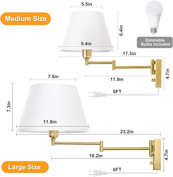 TRLIFE Remote Control Dimmable Wall Sconce, Adjustable Color Temperature - Image 7
