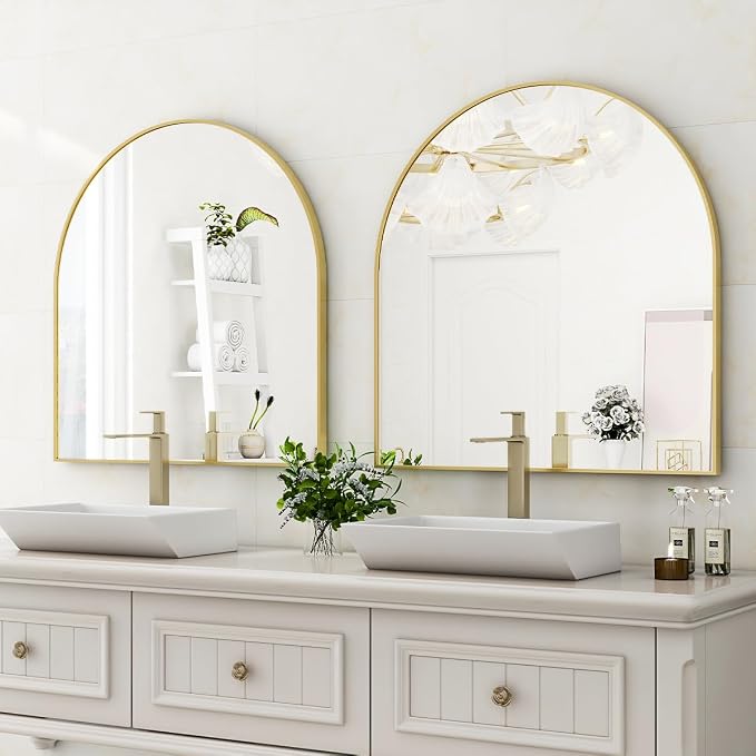 XRAMFY Arched Bathroom Mirror 32" x 34" - Image 7