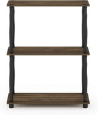 Furinno TURN-N-TUBE Storage Shelves, 3-Tier Book Shelf, Corner Shelf, Toolless - Image 6