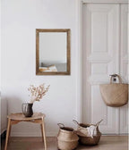 AAZZKANG Rustic Wood Mirror Rectangle Decorative Wall Mirrors - Image 5