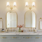 MOKATNG Bathroom Light Fixtures, 2-Light Brushed Gold Vanity Lights, Bathroom - Image 5