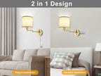 GOODATE Plug in Wall Sconces - Image 7