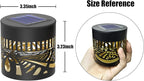 gardencave 2 Pack Solar Fence Lights Metal Solar Powered Outdoor Wall Deck - Image 5