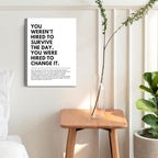 You Were Hired to Change It Motivational canvas Wall Art Empowering Quote wall - Image 7