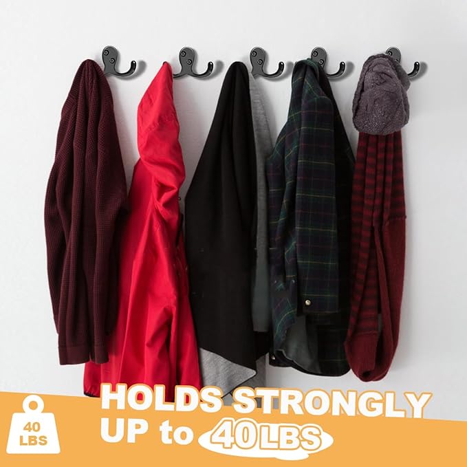 CBWLWJ 10 Pack Coat Hooks Wall Hooks - Image 3