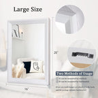 AAZZKANG Rectangular Wall Mirror Decorative Wood Framed Mirrors Large 20"x16" - Image 2