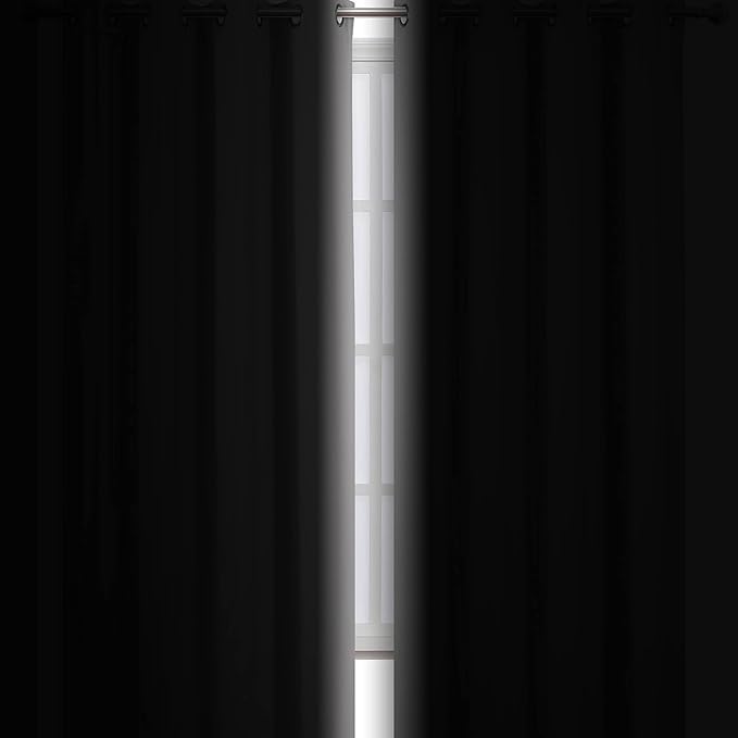 LEMOMO Blackout Curtains 52 x 84 inch/Light Grey Curtains Set of 2 - Image 3