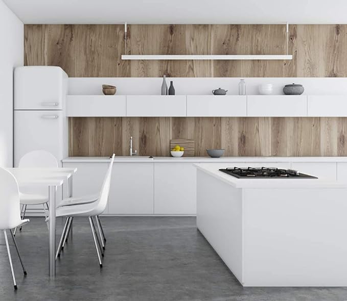 Safiyya 78.7"x17.7" White Contact Paper White Peel and Stick Wallpaper - Image 4