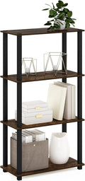 Furinno TURN-S-TUBE Storage Shelves, 4-Tier Book Shelf, Corner Shelf, Toolless by Furinno-FitsYourSpaceFitsYourBudget