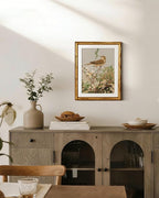 InSimSea Gold Bamboo Framed Canvas Wall Art, Spring Bird on Branch Paintings - Image 4