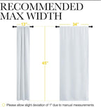 NICETOWN Greyish White Window Curtain Panels - Image 6