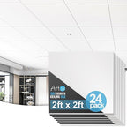 Art3d PVC Drop Ceiling Tiles in White by Art3d