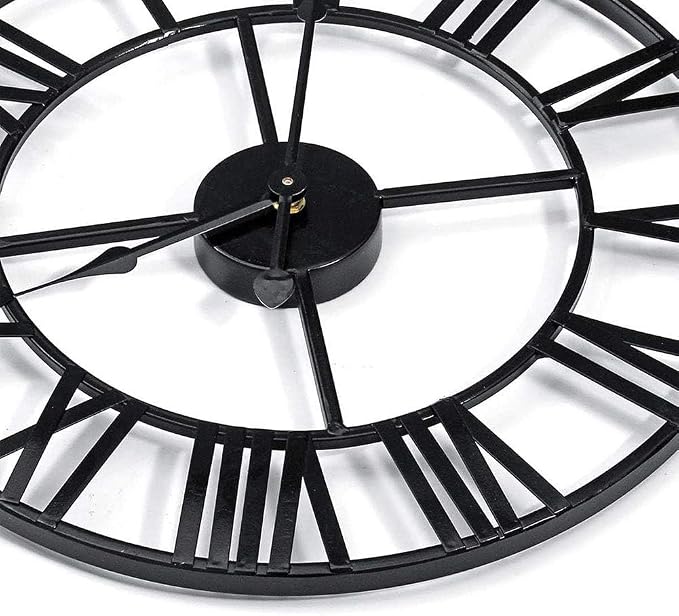 Antique Tower 30 inch Large Roman Numeral Wall Clock, Indoor Outdoor Patio - Image 3