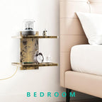 WALI Floating TV Shelf, 2 Tier Projector Shelf - Image 3