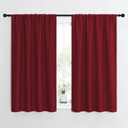 NICETOWN Christmas Burgundy Curtains Blackout Drape Panels by NICETOWN
