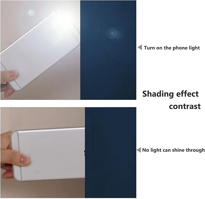 NICETOWN Moroccan Blue Full Shade Curtain Panels, Pair of Thermal Insulated & - Image 3