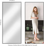 Koonmi 76"x34" Floor Mirror Full Length, Bedroom Floor Body Mirror - Image 7