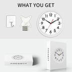 AKCISOT Wall Clock Silent Non Ticking Modern Wall Clocks Battery Operated 10 - Image 7
