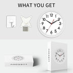 AKCISOT 14 Inch Wall Clock Silent Non Ticking Modern Wall Clocks Battery - Image 8