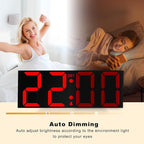 JALL 22'' Large Digital Wall Clock, Big LED Number Dispaly, Night Light - Image 5