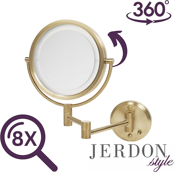 JERDON Wall-Mounted Vanity Mirror - Image 5