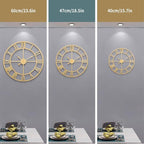 LEIKE Large Modern Wall Clocks, Silent Non Ticking, Battery Operated Roman - Image 3