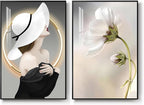 Framed Modern Woman Wall Art for Girls Bedroom, Large Bright Style Modern Art - Image 8