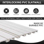 Slatwall Panel Garage Organizer, Heavy Duty Wall Mounted PVC Slat Wall Panels - Image 5