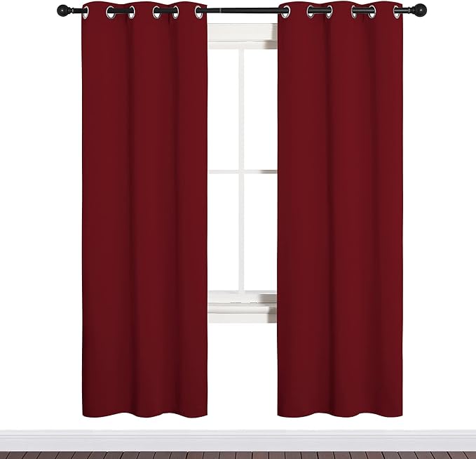 NICETOWN Christmas Window Curtains Blackout Drapes, Thermal Insulated Christmas - Image 2