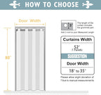 ChrisDowa Blackout Curtains 80 Inches Long - Image 6