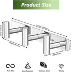 Wall Mounted Coat Rack-3 Hooks, Heavy Duty Stainless Steel Wall Hooks - Image 5