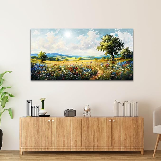 hyidecorart Nature Field Scenery Abstract Painting Large Wall Art - Image 6