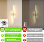 Modern Wall Sconces Set of 2, Dimmable LED - Image 3
