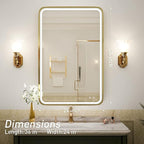 36x24 Inch LED Bathroom Mirror - Image 7