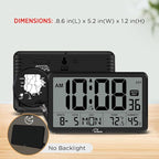 WallarGe Auto Set Digital Wall Clock Battery Operated, Desk Clocks - Image 7