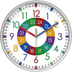 XFM Wall Clock for Kids 16 Inch Kids Teaching Wall Clocks Battery Operated by XFMWallClock
