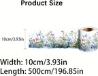 Wildflower Wallpaper Border 196x4 Inch Peel and Stick Wall Border Self Adhesive - Image 4