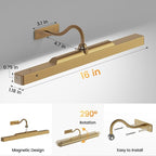 Wireless Picture Light Battery Operated, 16in Picture Light - Image 6
