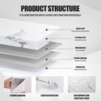 10pcs Thick Marble Peel and Stick Waterproof Wall Panels, Heat-Resistant - Image 5