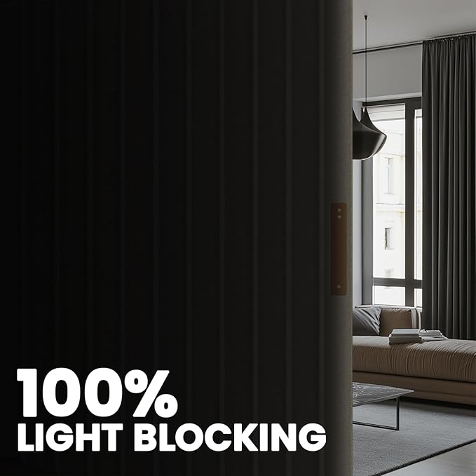 Room Divider Curtain Sets with Flexible Ceiling Track, Privacy Soundproof - Image 3