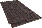 EverStone Cascade Faux Stone Panel, 48 5/8"W x 24 3/4"H x 1 1/4"D, Dark Tobacco - Image 6