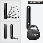 Dntorx 2 Pcs Extended Folding Coat Hooks Wall Mounted, 4.33 in Black Foldable - Image 4