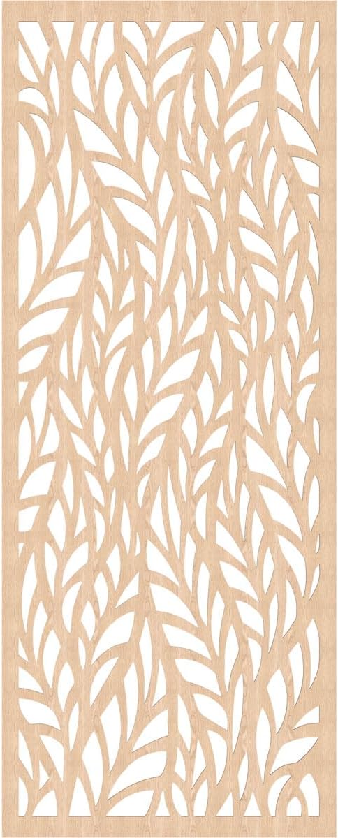 37 3/8"W x 94 3/8"H x 1/4"T Ortonville Decorative Fretwork Wood Wall Panels - Image 4